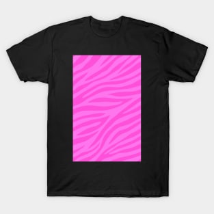 magenta zebra print T-Shirt